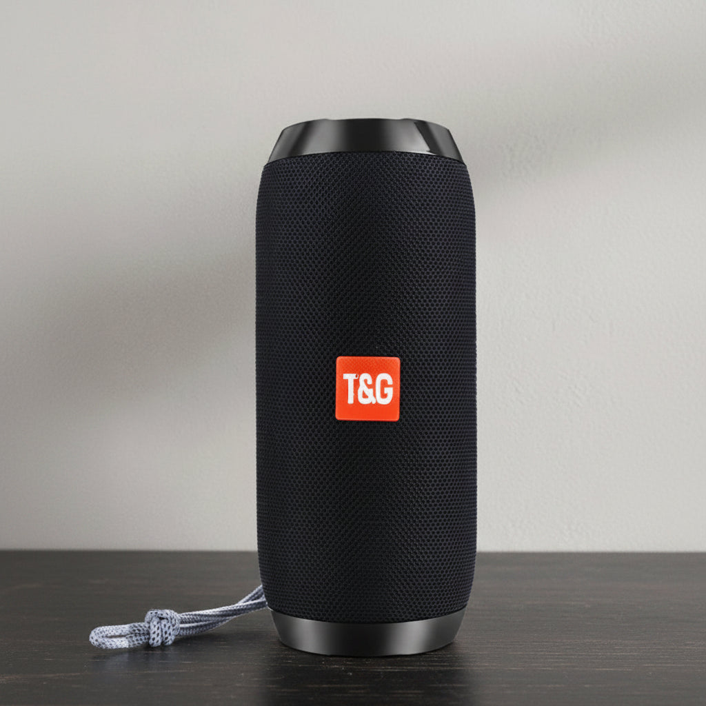 T&G TG117 Portable Bluetooth Speaker Waterproof IPX5 Outdoor Loudspeaker with FM Radio TWS