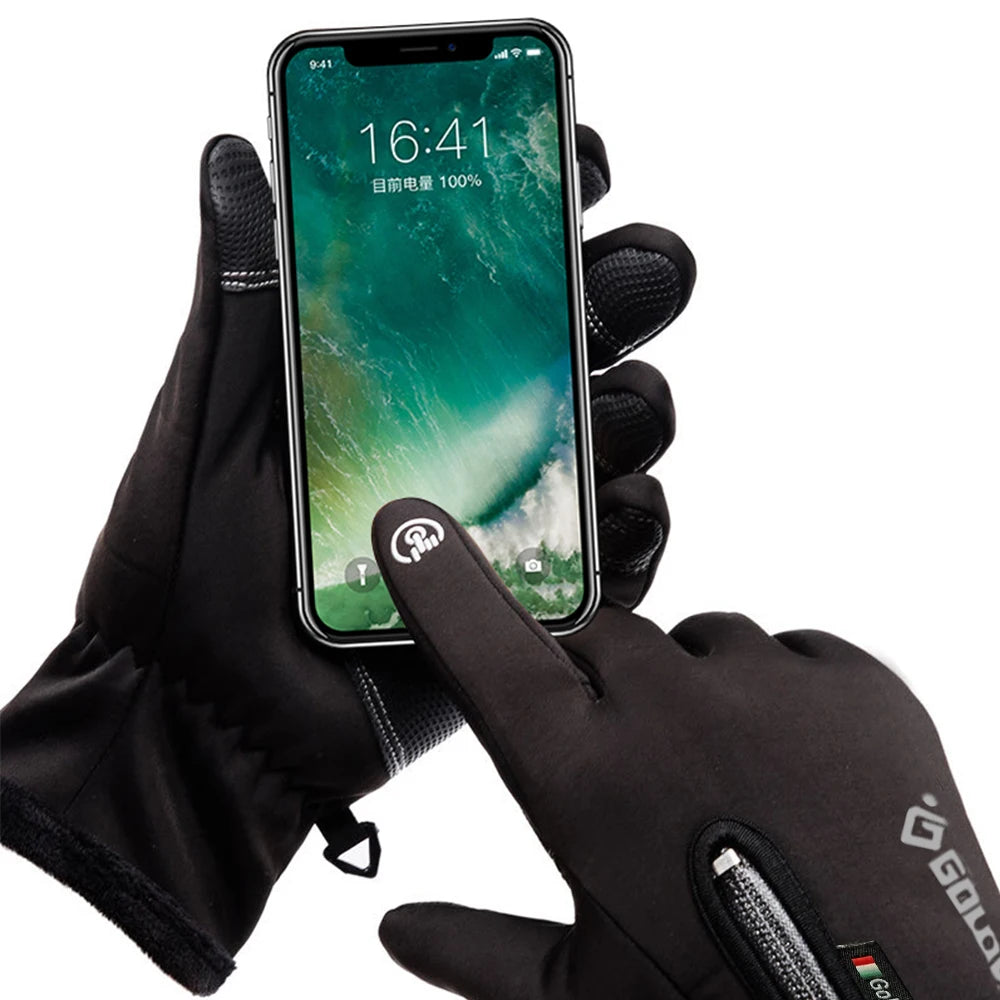Winter Motorcycle Gloves Thermal Waterproof Touchscreen Windproof Gloves for Cold Weather Riding