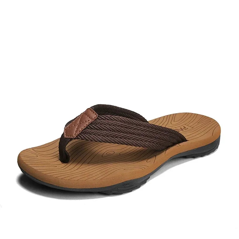 PMOISTE Men's Comfortable Beach Flip Flops Anti Slip EVA Summer Sandals Indoor Outdoor Shoes