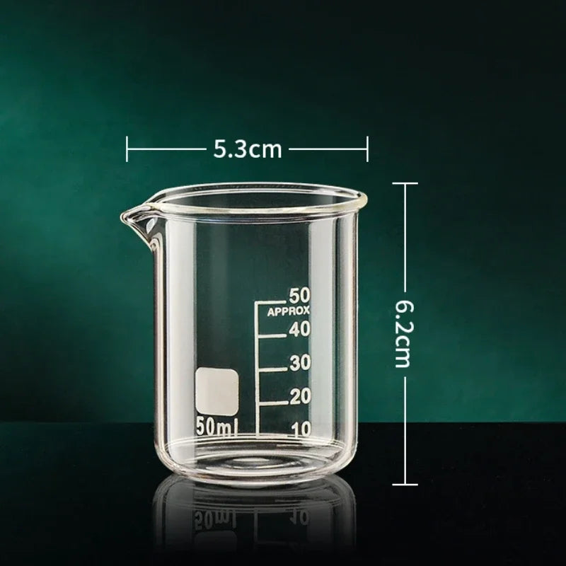 High Borosilicate Glass Measuring Cup Heat Resistant Clear Scale Beaker for Cooking Baking Kitchen