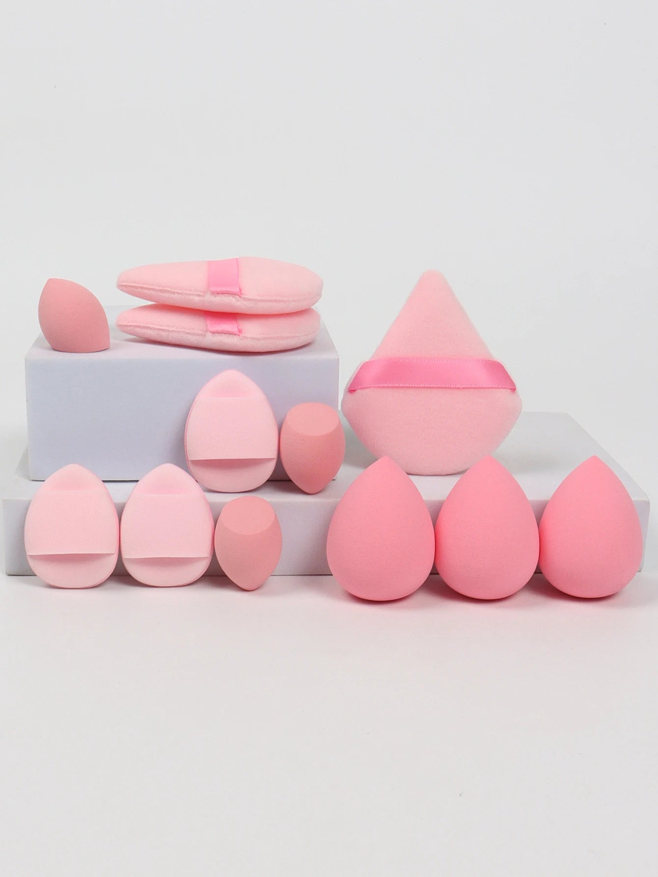 12-Piece All Purpose Makeup Sponge Set | Beauty Eggs, Loose Powder & Air Cushion Puffs