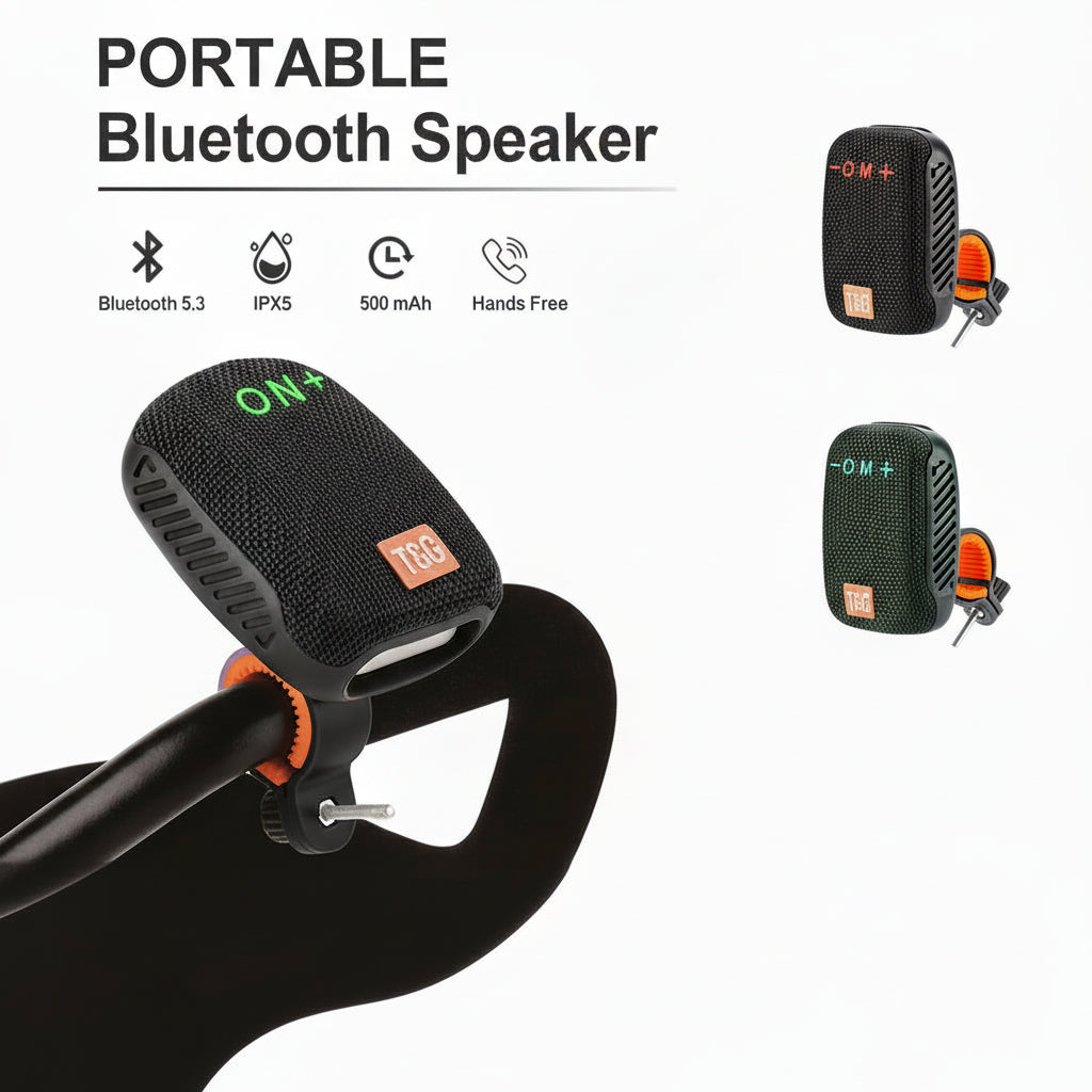T&G TG392 Outdoor Bicycle Bluetooth Speaker Waterproof 5W Handlebar Wireless Sound Box