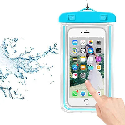 Waterproof Phone Pouch 6 Inch IP68 Dry Bag Underwater Swimming Beach Diving Ski Waterproof Cover
