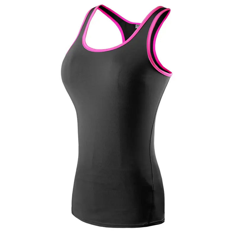 Womens Quick Dry Gym Tank Top Breathable Stretch Fitness Vest Running Yoga Workout Top NZ