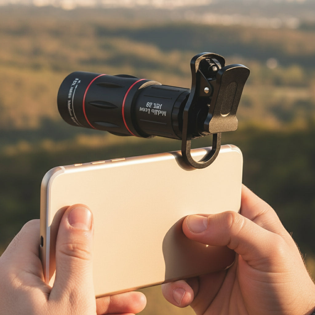 APEXEL 18X Universal Telephoto Lens for Smartphone HD Zoom Monocular Camera Clip On Lens