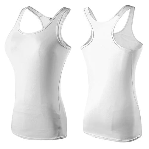 Women’s Sleeveless Backless Gym Yoga Workout Top Quick-Dry Fitness Activewear Training Shirt