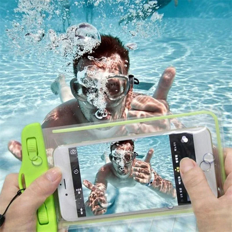 Waterproof Phone Pouch 6 Inch IP68 Dry Bag Underwater Swimming Beach Diving Ski Waterproof Cover
