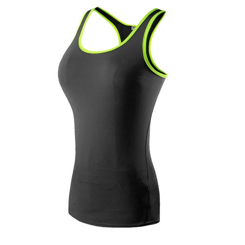 Womens Quick Dry Gym Tank Top Breathable Stretch Fitness Vest Running Yoga Workout Top NZ
