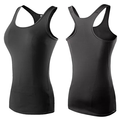 Women’s Sleeveless Backless Gym Yoga Workout Top Quick-Dry Fitness Activewear Training Shirt