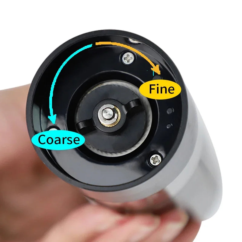Rechargeable Electric Salt and Pepper Grinder Adjustable Coarseness Large Capacity Spice Mill Tool