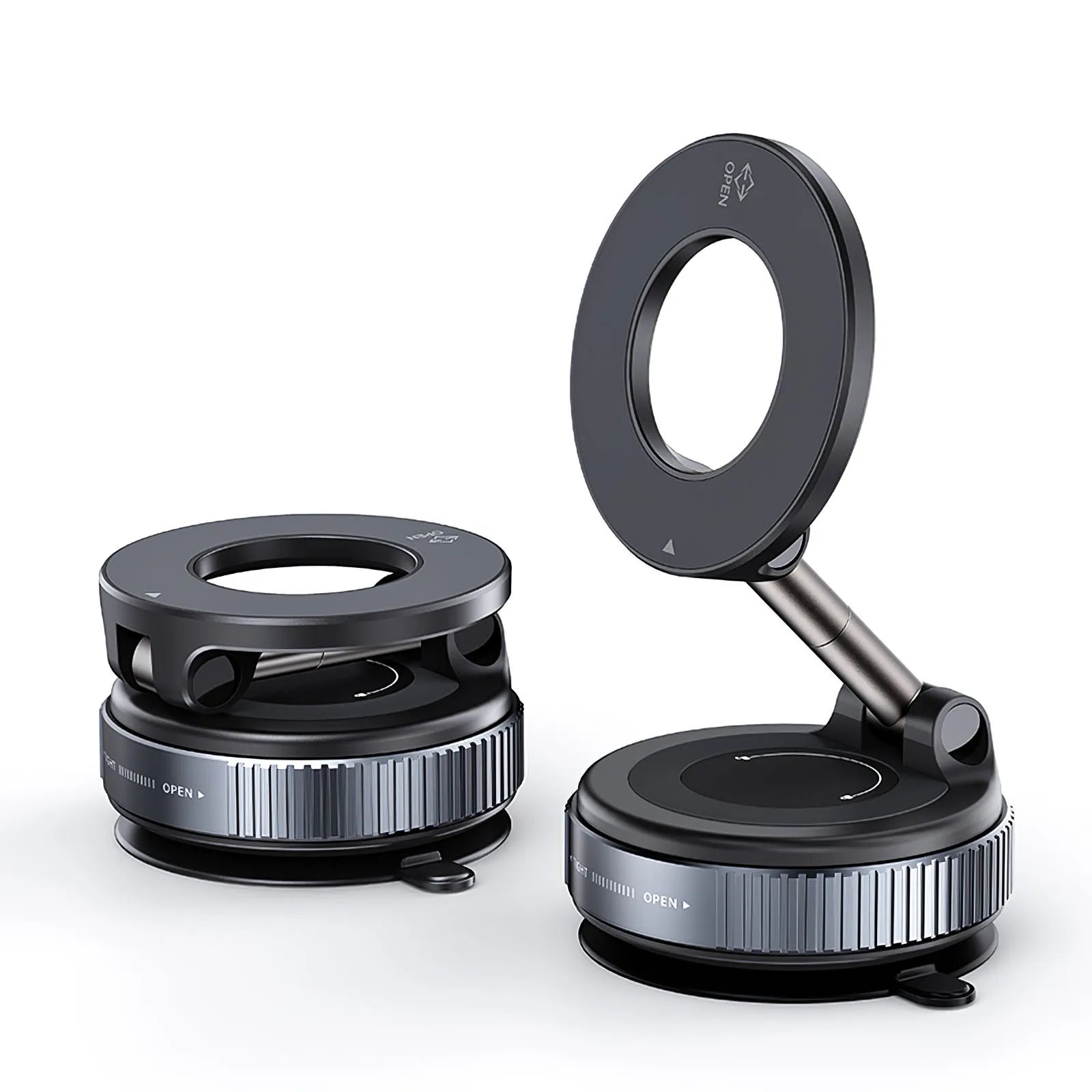 CAR MOUNT Electric Vacuum Magnetic Phone Holder Foldable Strong Suction Stand for iPhone 12-16