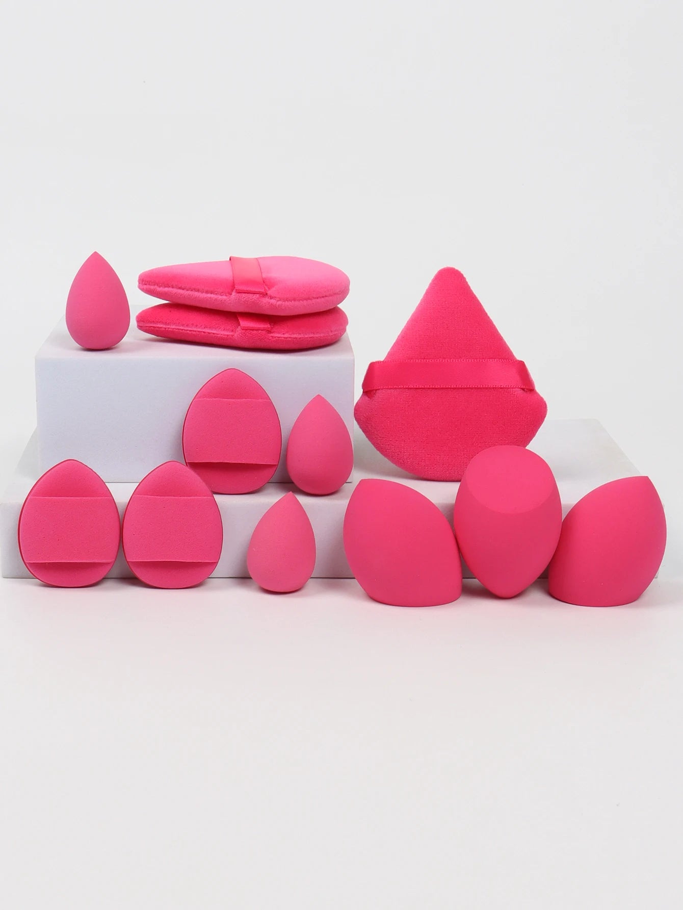 12-Piece All Purpose Makeup Sponge Set | Beauty Eggs, Loose Powder & Air Cushion Puffs