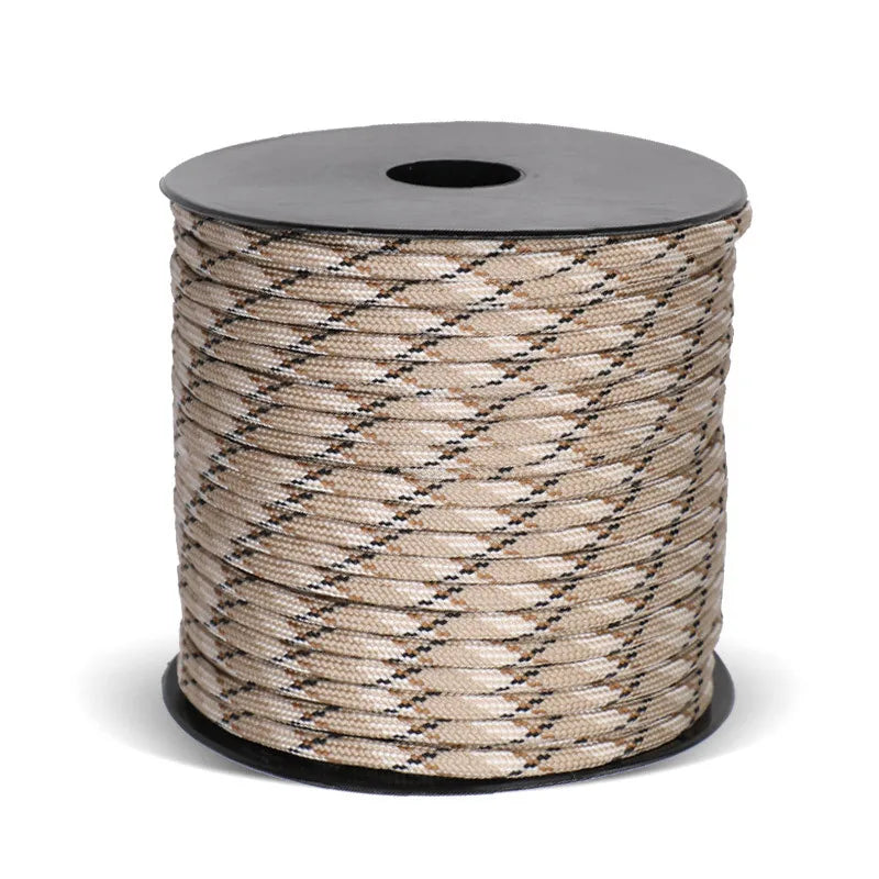 Military 550 Paracord 9 Strand 4mm Tactical Survival Rope 50m or 100m Polypropylene Camping Cord