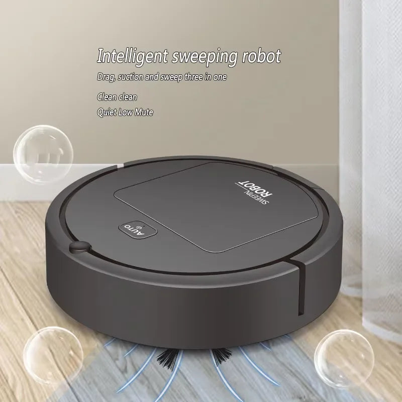 Smart Robot Vacuum Cleaner with Mop for Home Dry Wet Cleaning Automatic Charging Slim Design Quiet