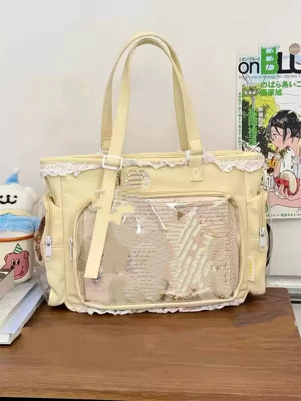 Ballet Girl Ita Bag Japanese Anime Crossbody Shoulder Handbag Canvas Messenger Bag for Women Gift