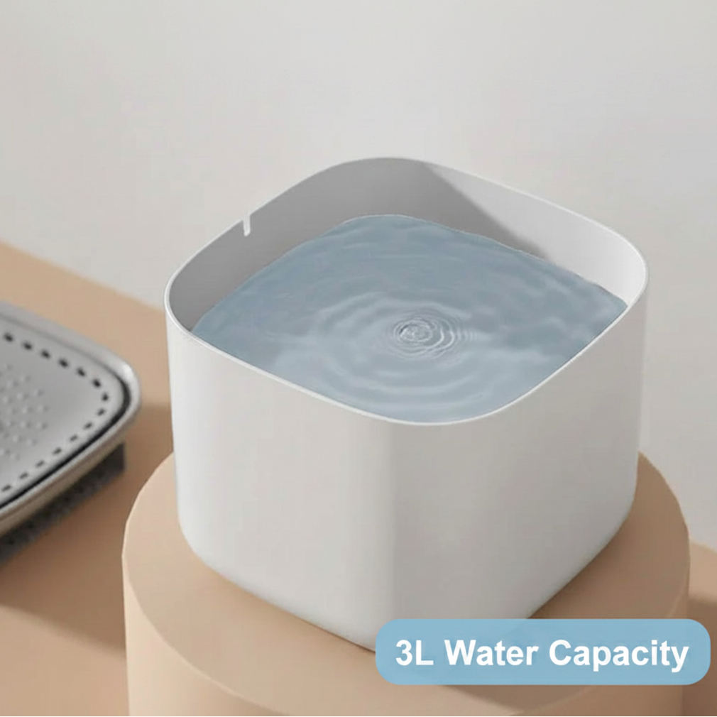 3L Cat Water Fountain Automatic Recirculating Filtered USB Electric Silent Pet Drinking Dispenser