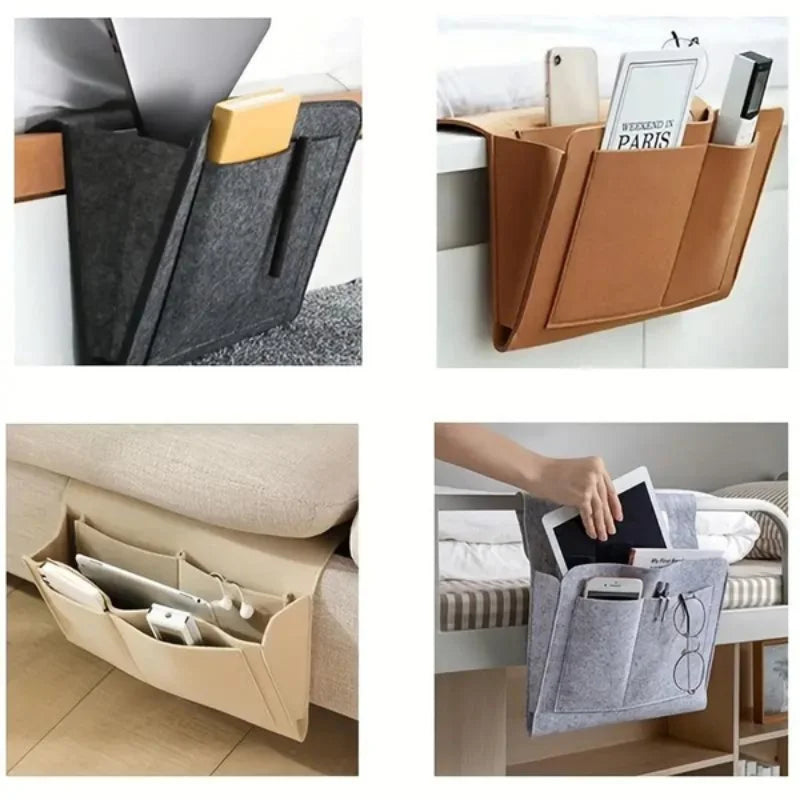 Bedside, Living Room Hanging Storage Bag for Books, Mobile Phones, Remotes, Tissues and Accessories