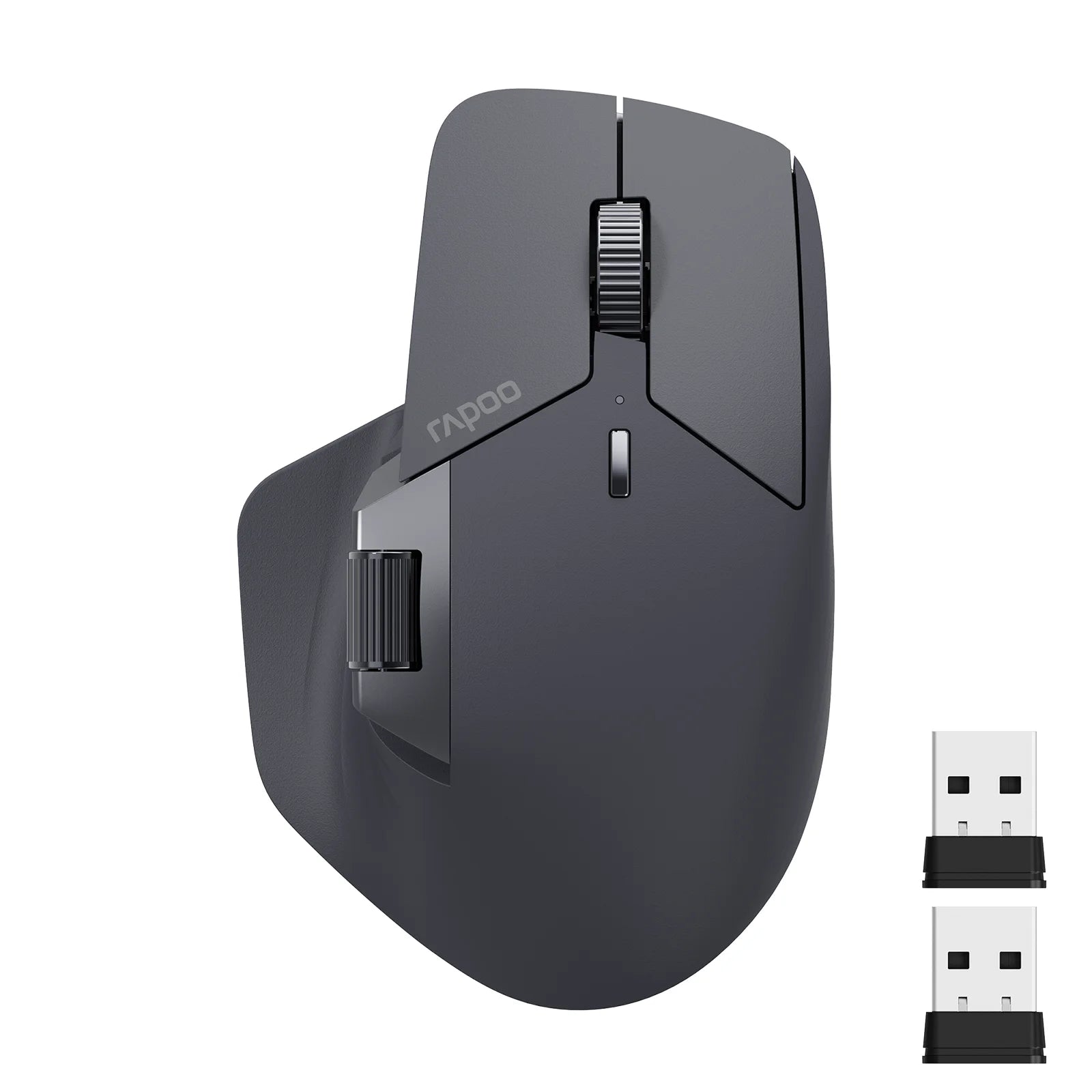 RAPOO MT760L Multi-Device Wireless Mouse Bluetooth Ergonomic 4000DPI Rechargeable Laser Mouse