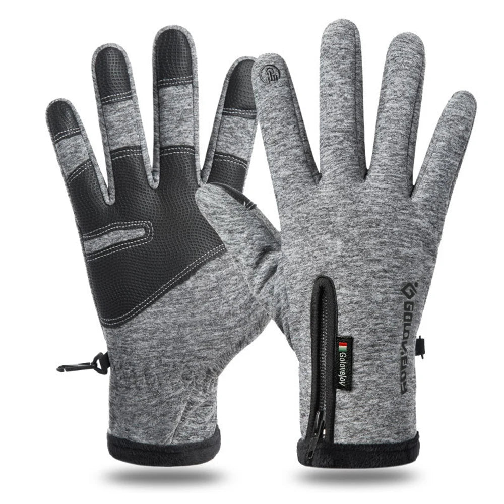 Winter Motorcycle Gloves Thermal Waterproof Touchscreen Windproof Gloves for Cold Weather Riding
