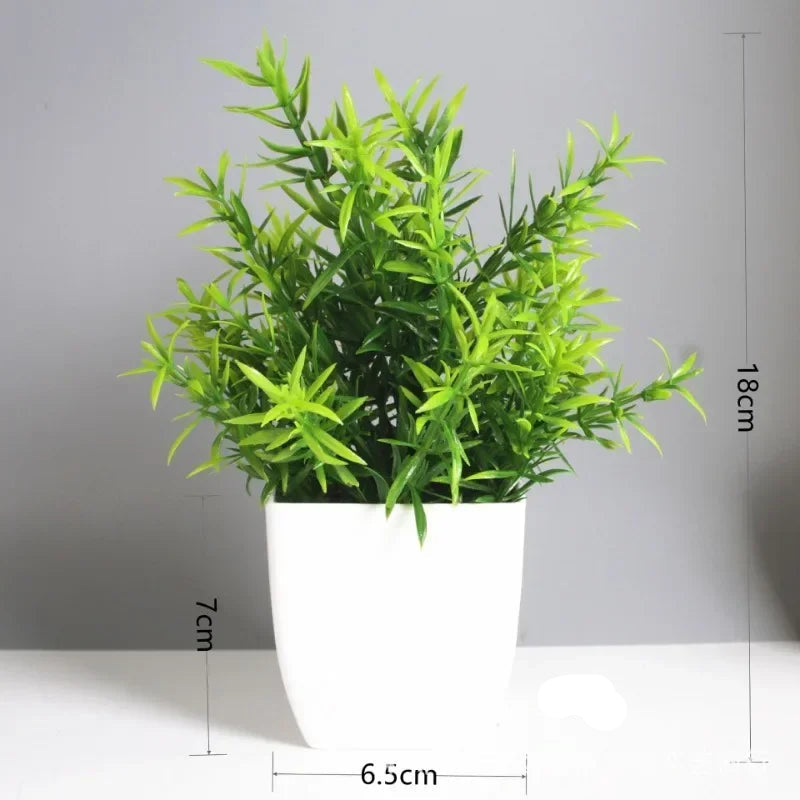 Artificial Eucalyptus Bonsai Plant in Decorative Pot – Lifelike Green Potted Plant for Home & Garden