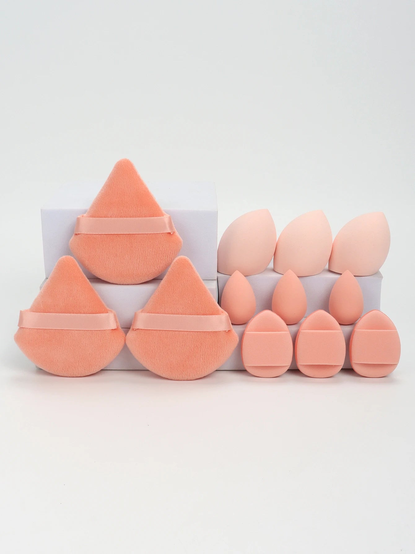 12-Piece All Purpose Makeup Sponge Set | Beauty Eggs, Loose Powder & Air Cushion Puffs