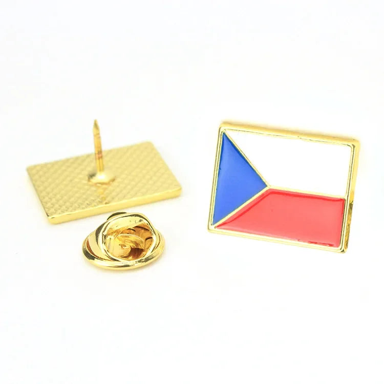 National Flags Enamel Pins Brooch Set – France, Spain, USA, UK, Italy, Canada, Dubai & More Gifts