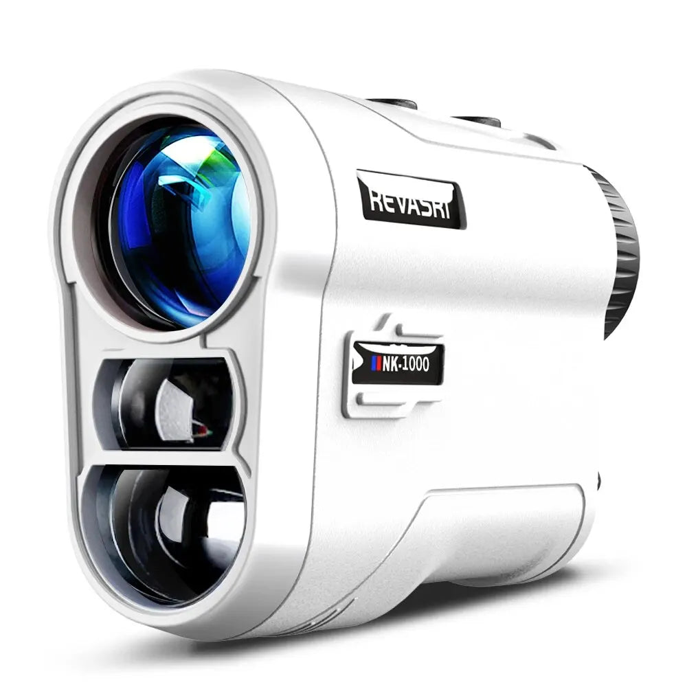 REVASRI Rechargeable Golf Laser Rangefinder 600m / 1000m with Flag Lock Vibration & 6X Magnification