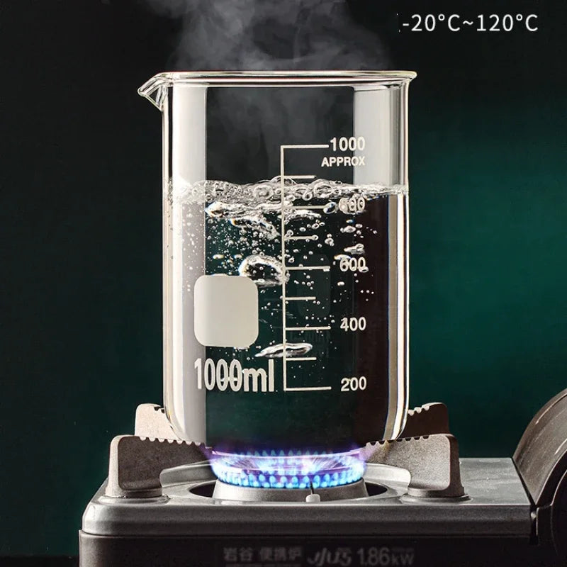 High Borosilicate Glass Measuring Cup Heat Resistant Clear Scale Beaker for Cooking Baking Kitchen