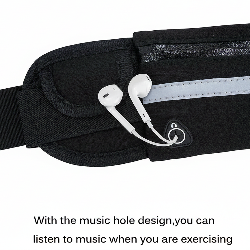 Running Waist Bag Phone Holder Crossbody Sport Belt Pack Gym Cycling Pouch Fitness Travel Bag Pack