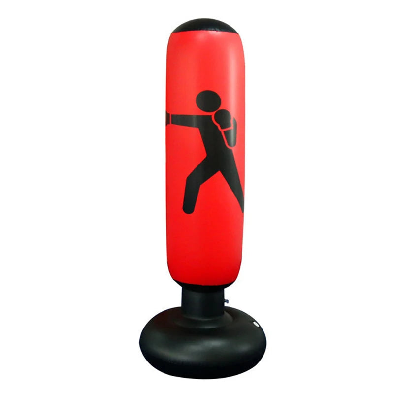 160 cm Inflatable Punching Bag Freestanding Boxing Bop Bag for Kids and Adults Home Training