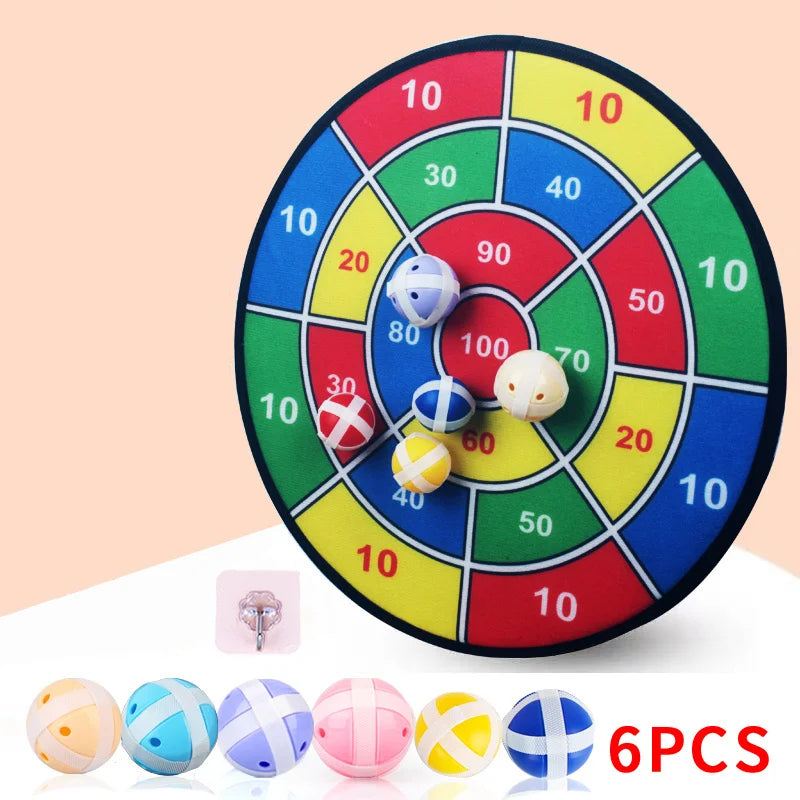 Large Sticky Ball Dart Target for Kids Indoor Outdoor Velcro Ball Game Parent Child Family Fun