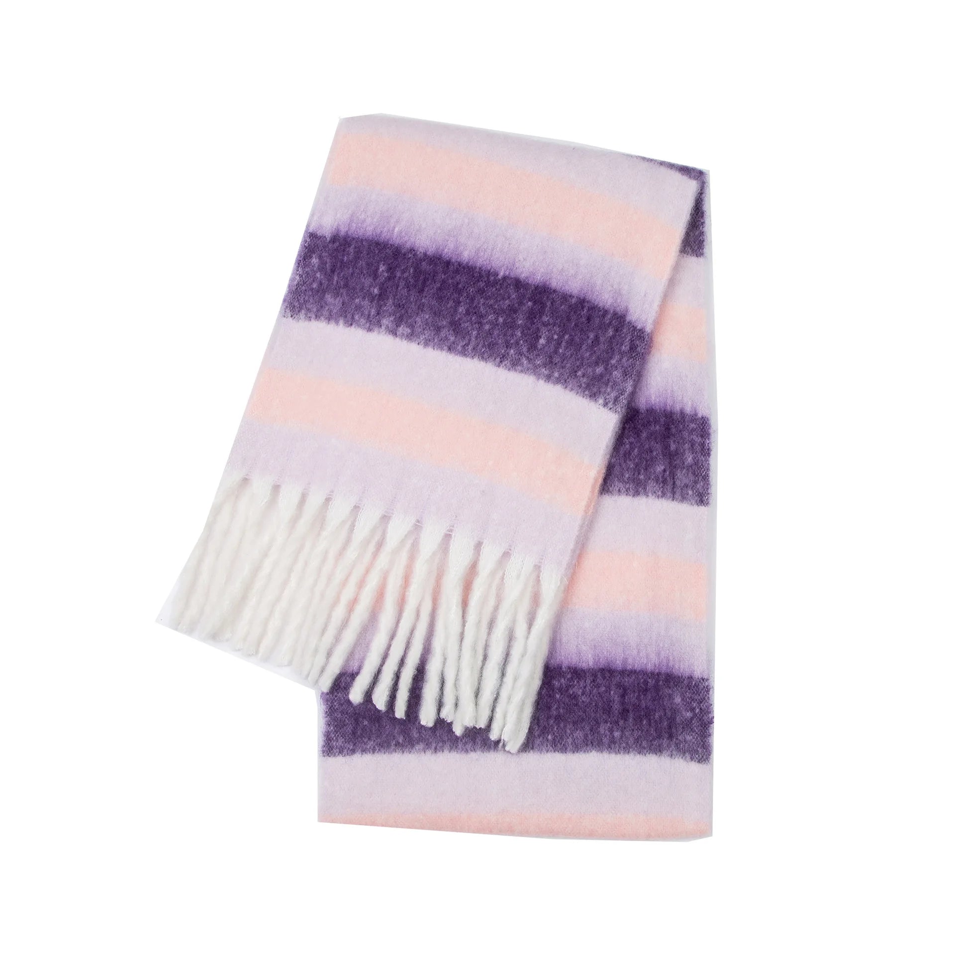 Women's Winter Cashmere Shawl & Warm Plaid Pashmina Scarf with Tassels – Stylish & Cosy