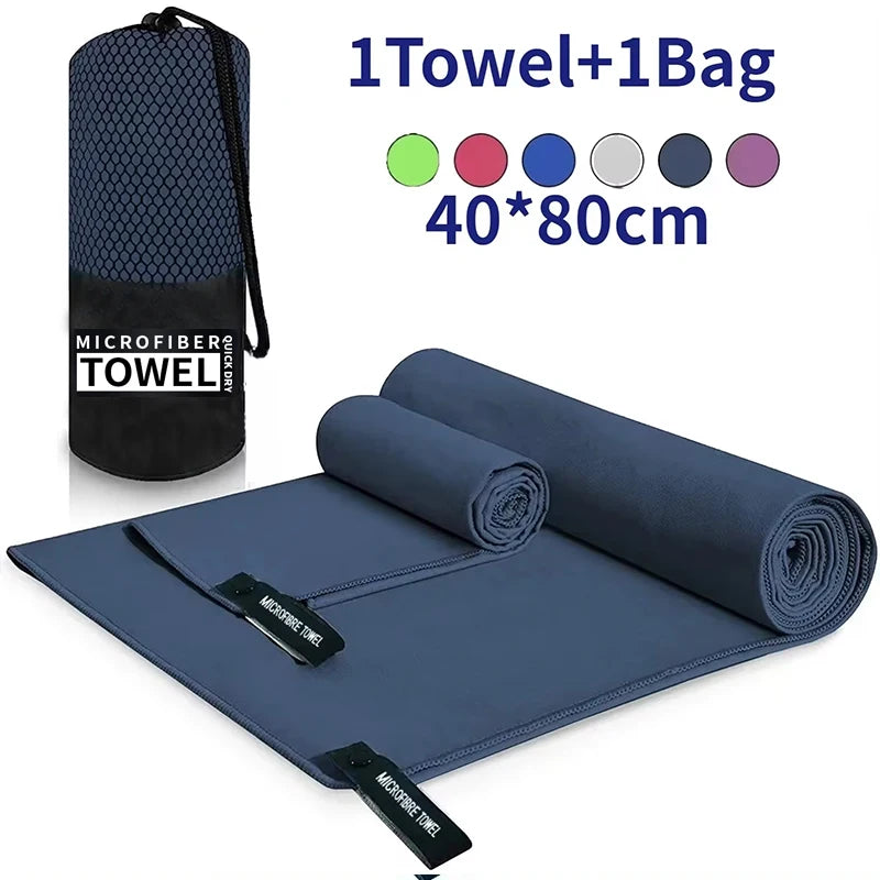 Quick-Drying Microfiber Sports Towel 40x80cm for Gym Swimming Running Travel Fitness Camping