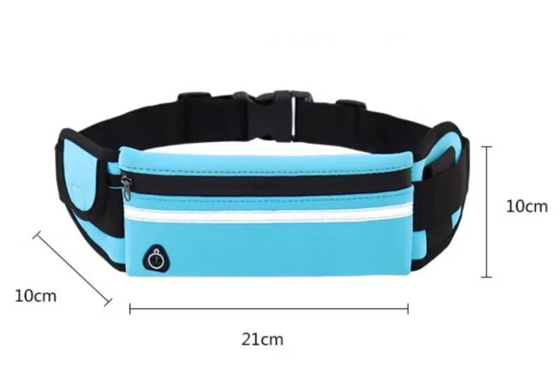 Waterproof Reflective Sports Waist Bag with Adjustable Strap for Running, Cycling & Fitness