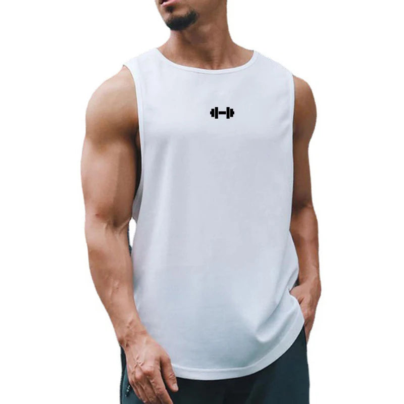 Men’s Sleeveless Gym Tank Top Quick Dry Workout Shirt Bodybuilding Fitness Basketball Training Vest