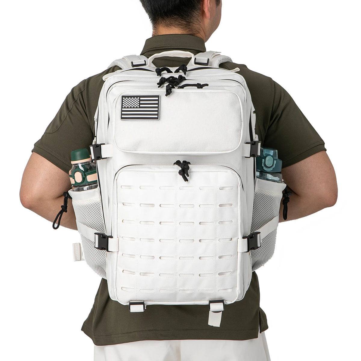 Tactical Backpack 25L or 45L Outdoor Survival Hiking Travel Rucksack Camping Bag with Bottle Holder