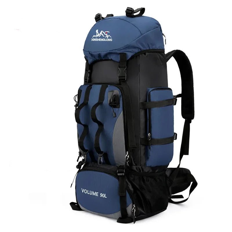 90L Waterproof Hiking Backpack Large Capacity Trekking Rucksack Camping Travel Outdoor Bag Pack Gear