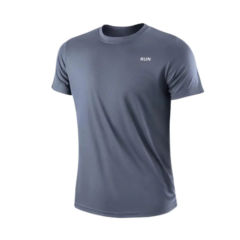 Men’s Quick Dry Gym T-Shirt Lightweight Moisture Wicking Sports Training Running Exercise Top