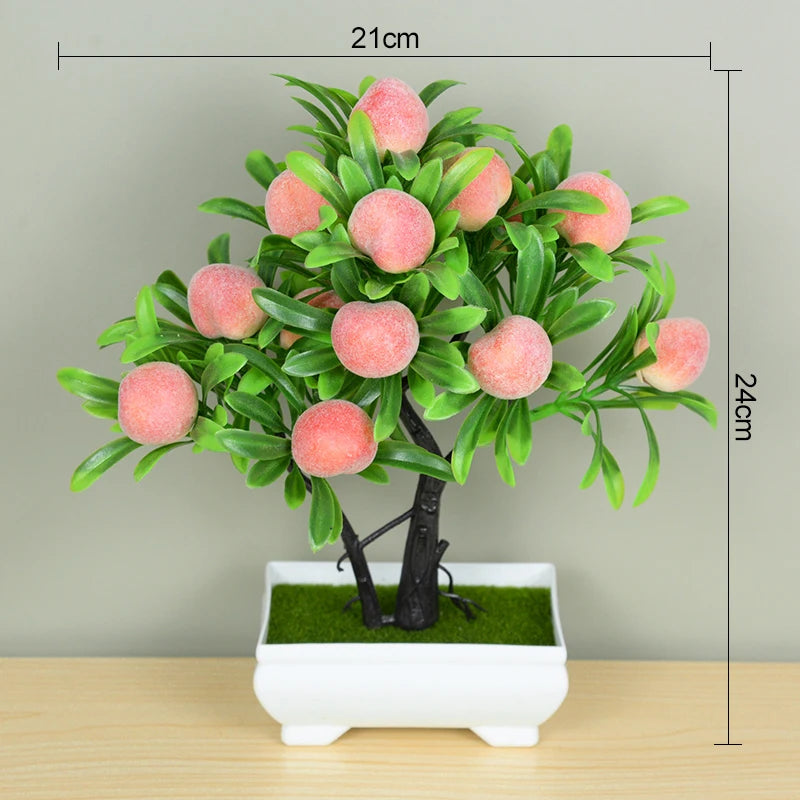 Artificial Bonsai Plant – Small Potted Faux Tree for Home, Table, Garden, Office & Hotel Décor