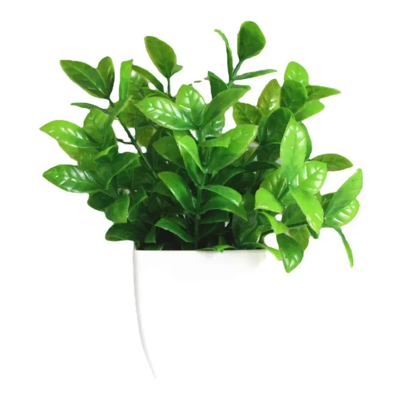 Artificial Eucalyptus Bonsai Plant in Decorative Pot – Lifelike Green Potted Plant for Home & Garden