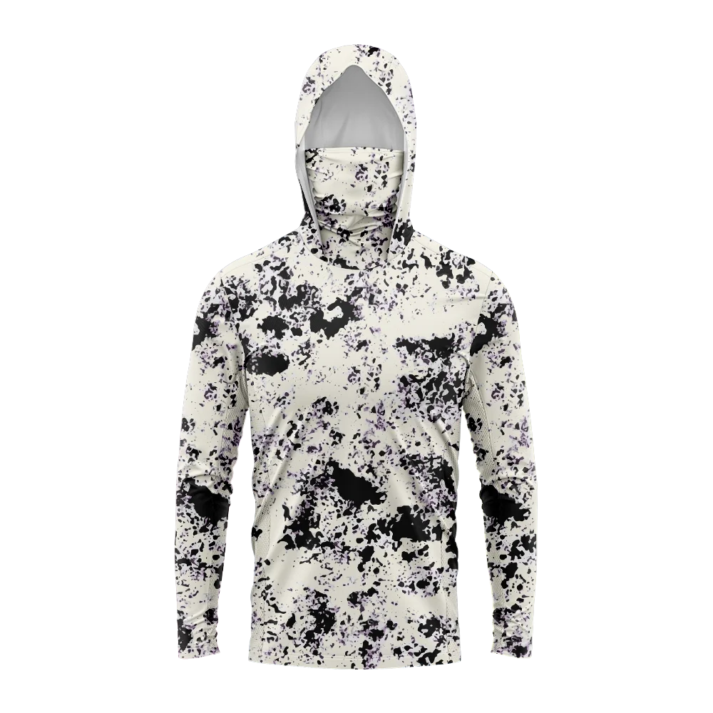 Men’s Hooded Long Sleeve Fishing Shirt UPF 50+ UV Protection Quick Dry Outdoor Apparel
