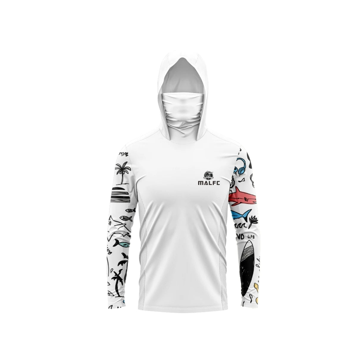 Men’s Hooded Long Sleeve Fishing Shirt UPF50 UV Protection Quick Dry Moisture Wicking Outdoor Top