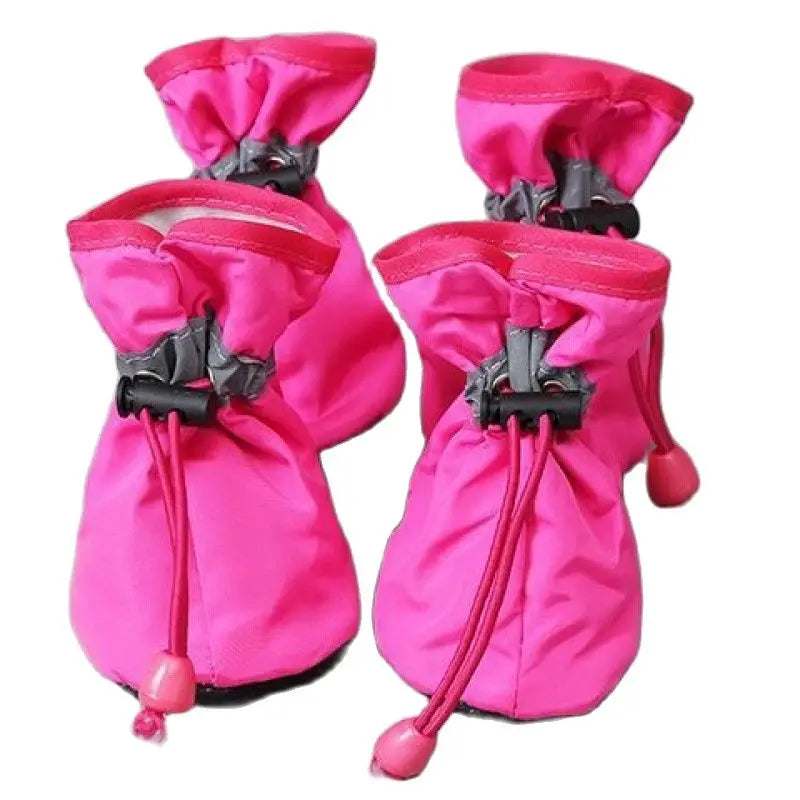Waterproof Pet Shoes – Anti-Slip Rain Boots 4pcs for Dogs & Cats, Pet Paw Protection Footwear