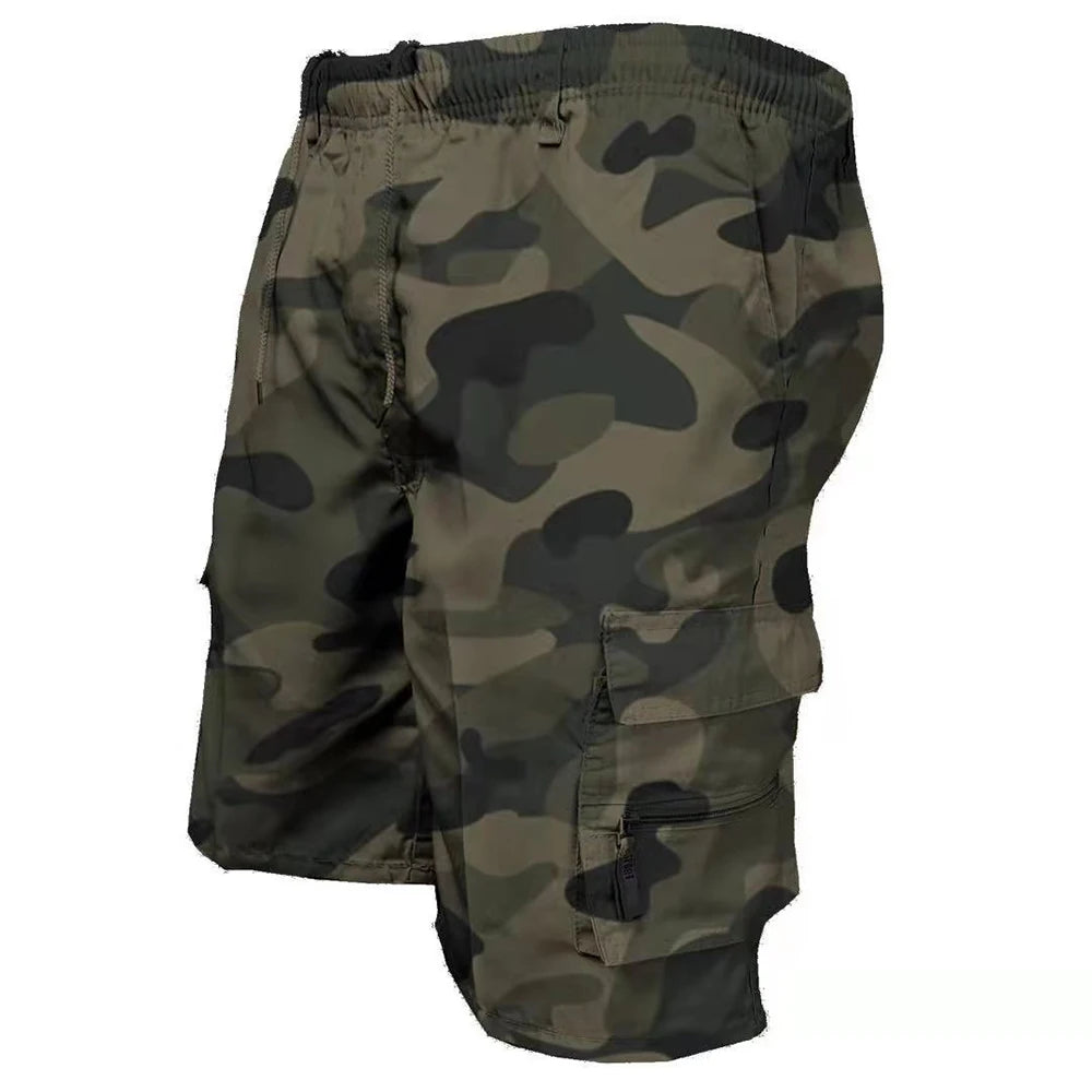 Men’s Tactical, Durable Cargo Shorts with Multi Pockets for Summer Hiking Work Casual Outdoor Wear