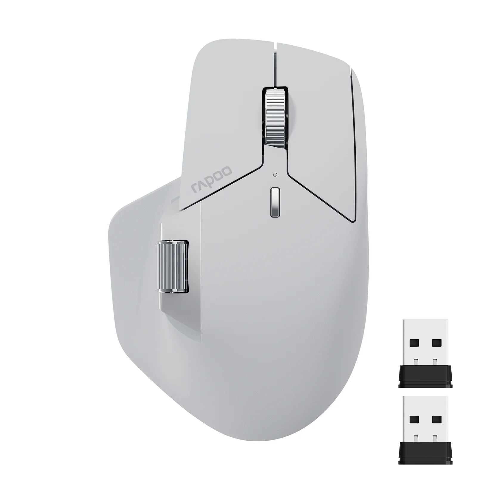 RAPOO MT760L Multi-Device Wireless Mouse Bluetooth Ergonomic 4000DPI Rechargeable Laser Mouse
