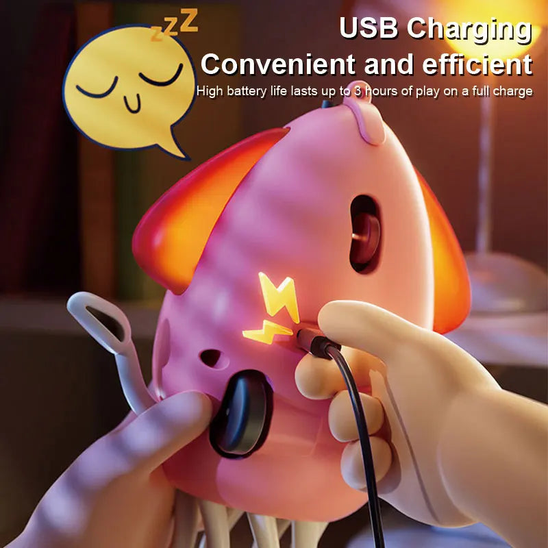 FUNNY DANCING OCTOPUS TOY ELECTRONIC PET WITH MUSIC LIGHTS CRAWLING OBSTACLE KIDS CHRISTMAS GIFT