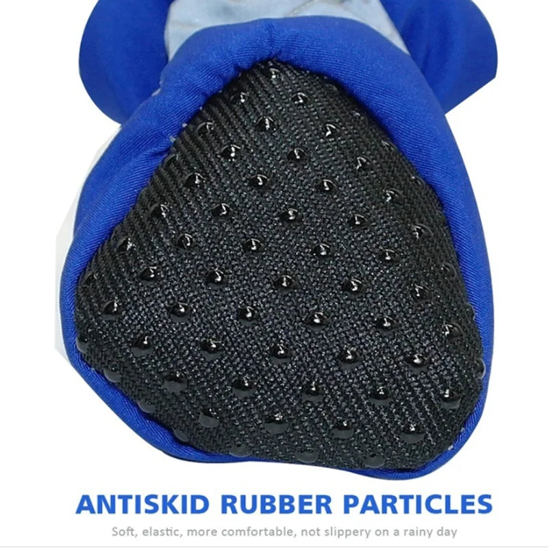 Waterproof Pet Shoes – Anti-Slip Rain Boots 4pcs for Dogs & Cats, Pet Paw Protection Footwear