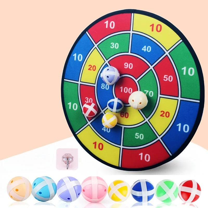 Large Sticky Ball Dart Target for Kids Indoor Outdoor Velcro Ball Game Parent Child Family Fun