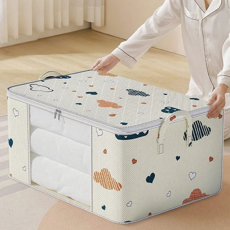 Large Capacity Clothes Storage Bags Waterproof Quilt Organiser Wardrobe Closet Box Set