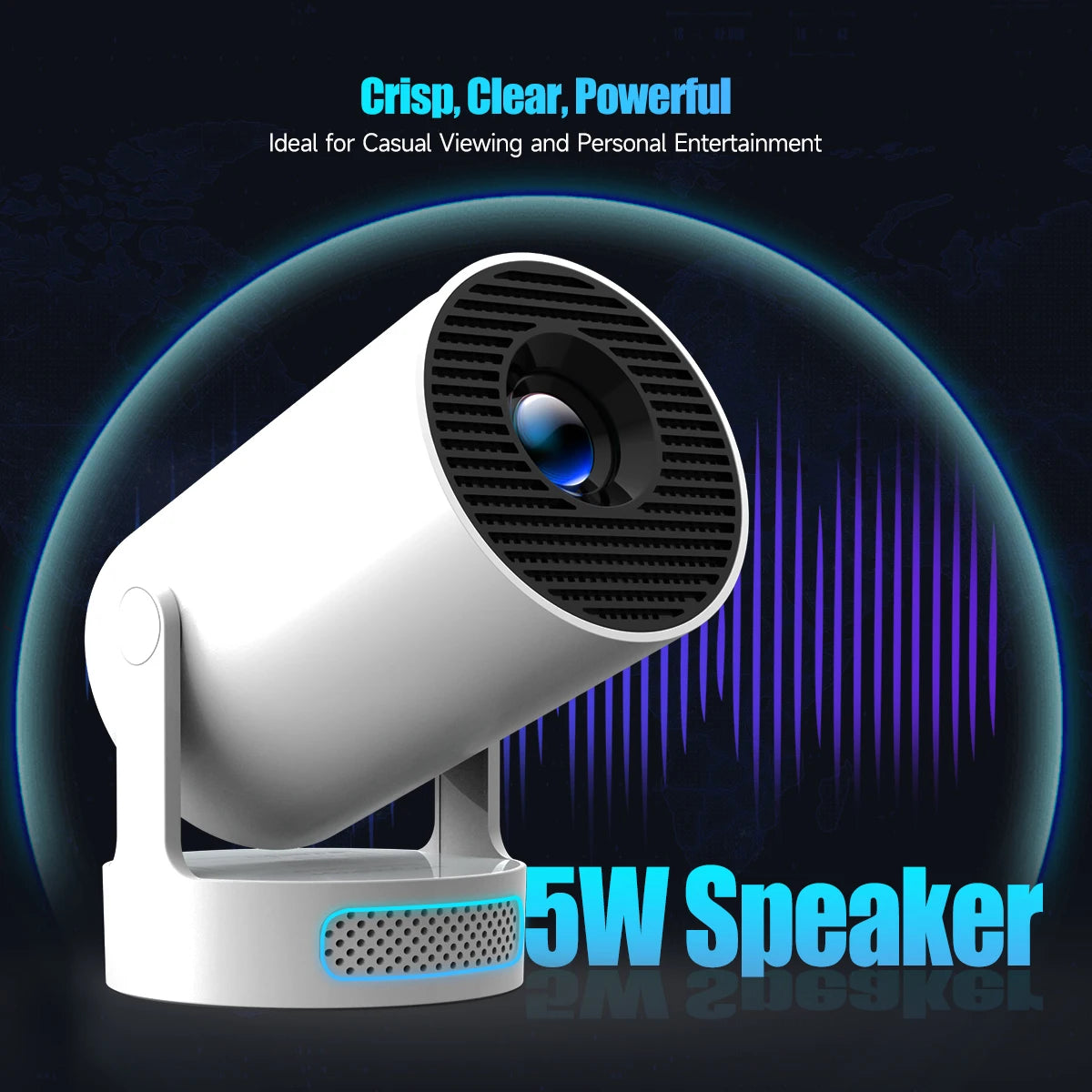 MAGCUBIC HY300 Pro+ Portable Smart Projector 720P WiFi6 Bluetooth Android Home Cinema Outdoor